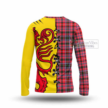 Udny Tartan Family Crest Long Sleeve T-Shirt Lion Rampant Honor