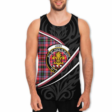 Udny Tartan Family Crest Men Tank Top Celtic Scottish Thistle Floral - Tartan Vibes Clothing