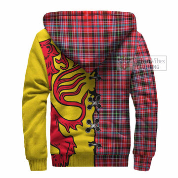 Udny Tartan Family Crest Sherpa Hoodie Lion Rampant Honor - Tartan Vibes Clothing