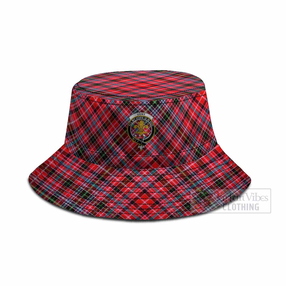 Udny Tartan Fishing Hat with Family Crest