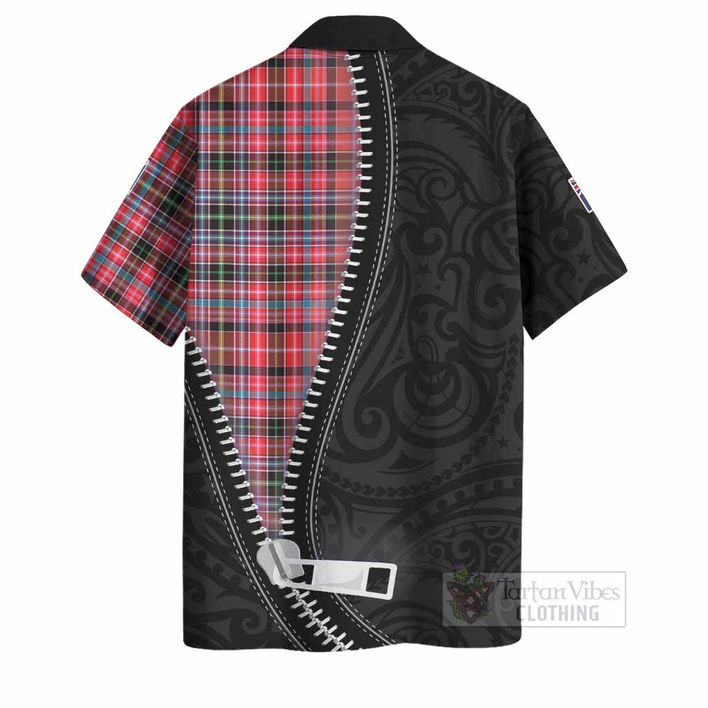 Udny Tartan Hawaiian Shirt New Zealand Pattern Unique Zipper Stylized