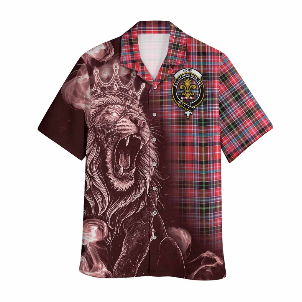 Udny Tartan Hawaiian Shirt Roaring Lion Heritage