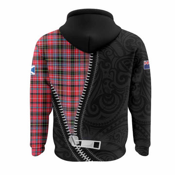 Udny Tartan Hoodie New Zealand Pattern Unique Zipper Stylized