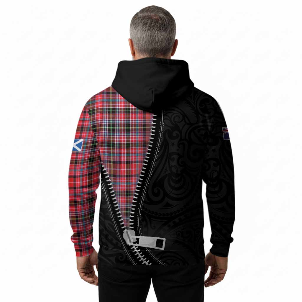Udny Tartan Hoodie New Zealand Pattern Unique Zipper Stylized