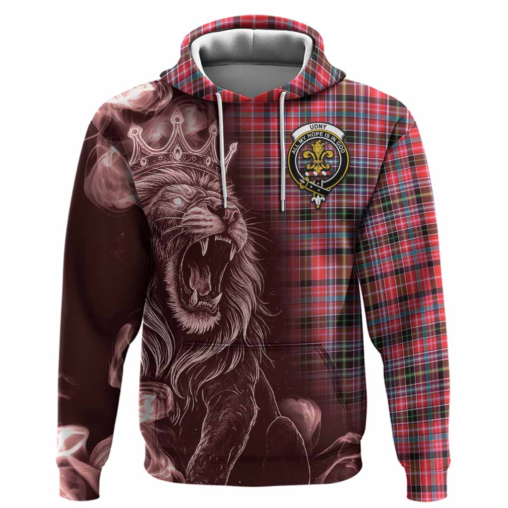 Udny Tartan Hoodie Roaring Lion Heritage