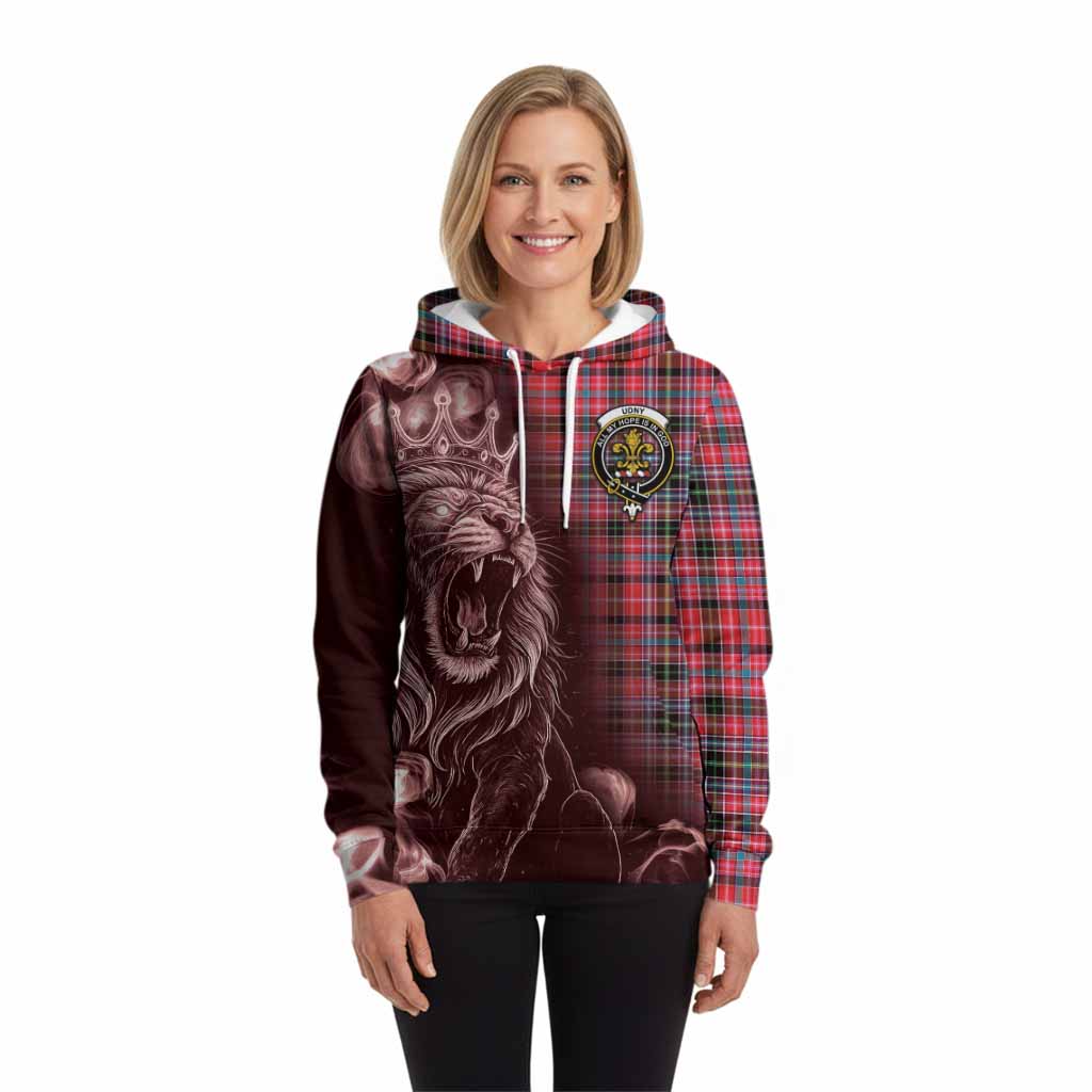 Udny Tartan Hoodie Roaring Lion Heritage