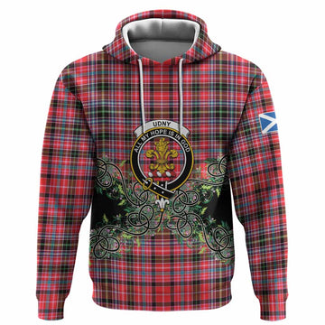 Udny Tartan Hoodie Thistle Scottish Spirit