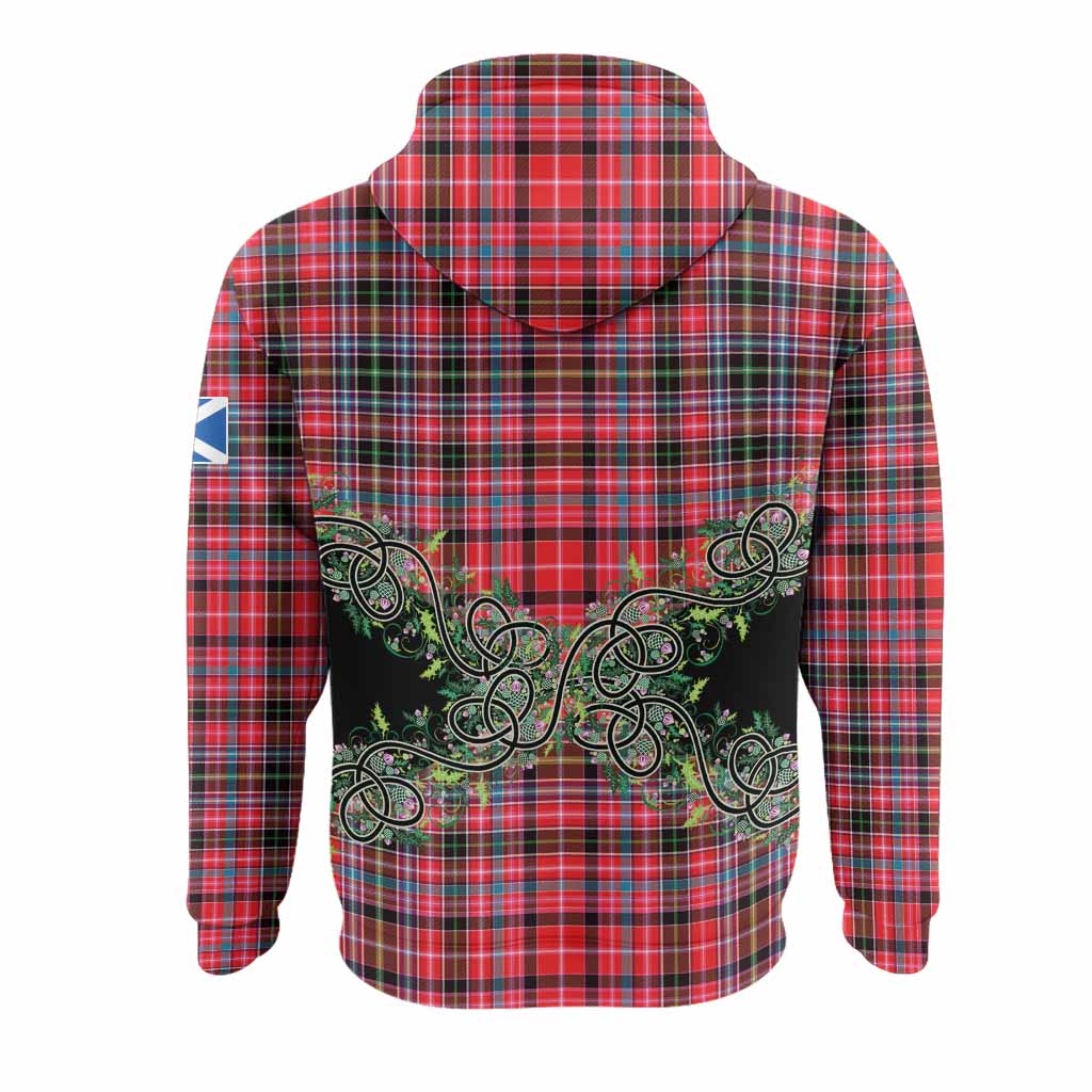 Udny Tartan Hoodie Thistle Scottish Spirit