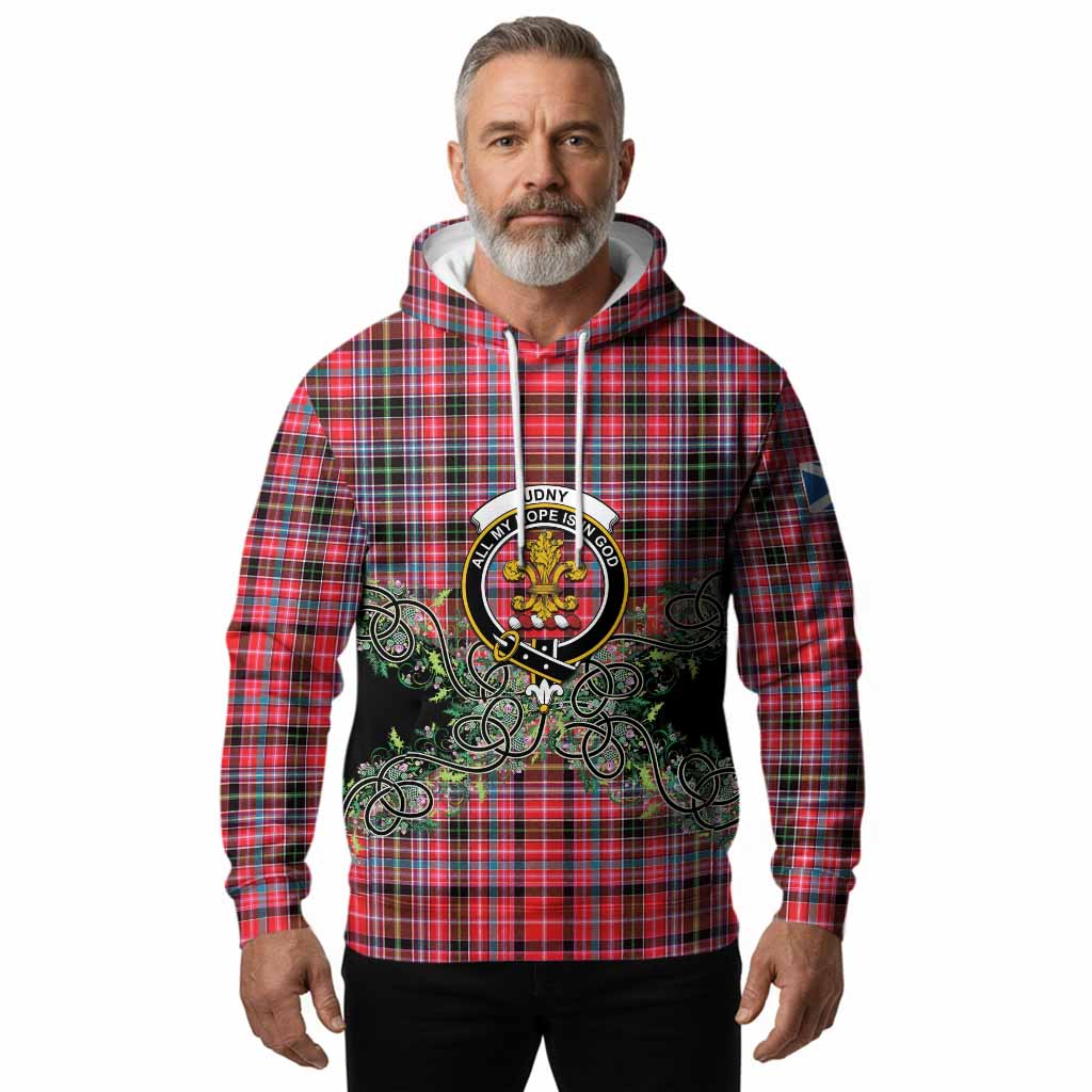 Udny Tartan Hoodie Thistle Scottish Spirit