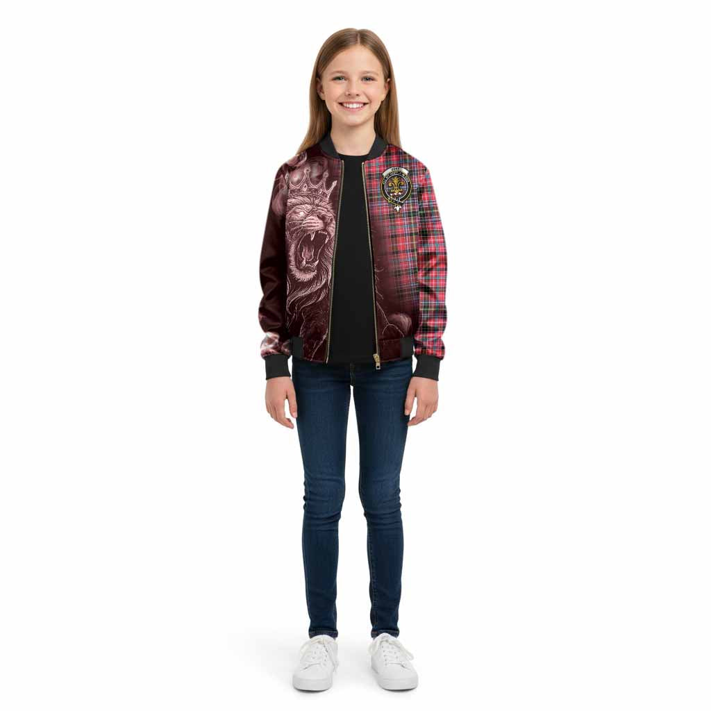Udny Tartan Kid Bomber Jacket Roaring Lion Heritage