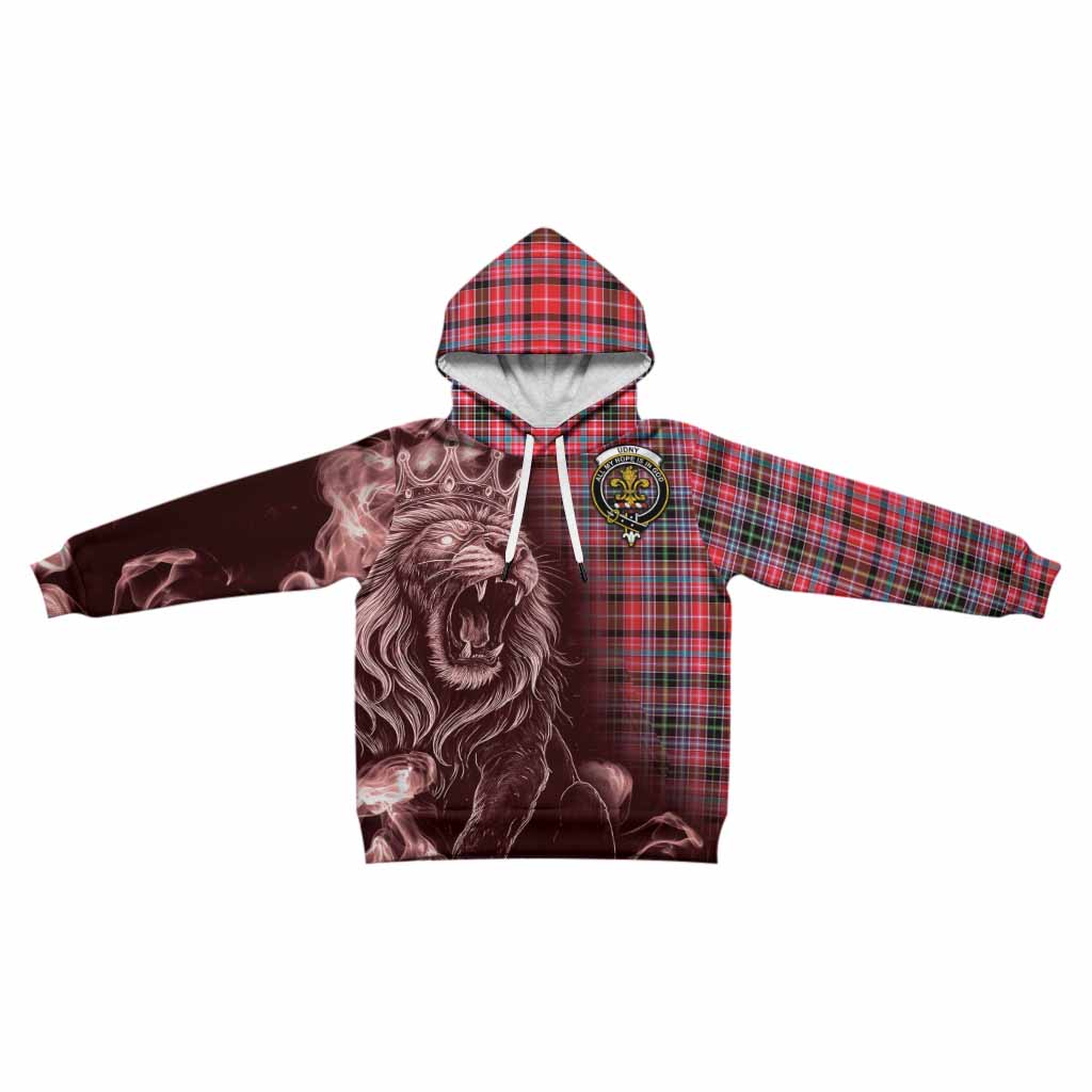Udny Tartan Kid Hoodie Roaring Lion Heritage