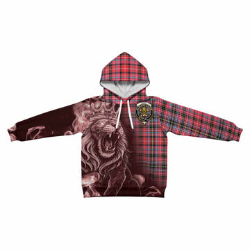 Udny Tartan Kid Hoodie Roaring Lion Heritage