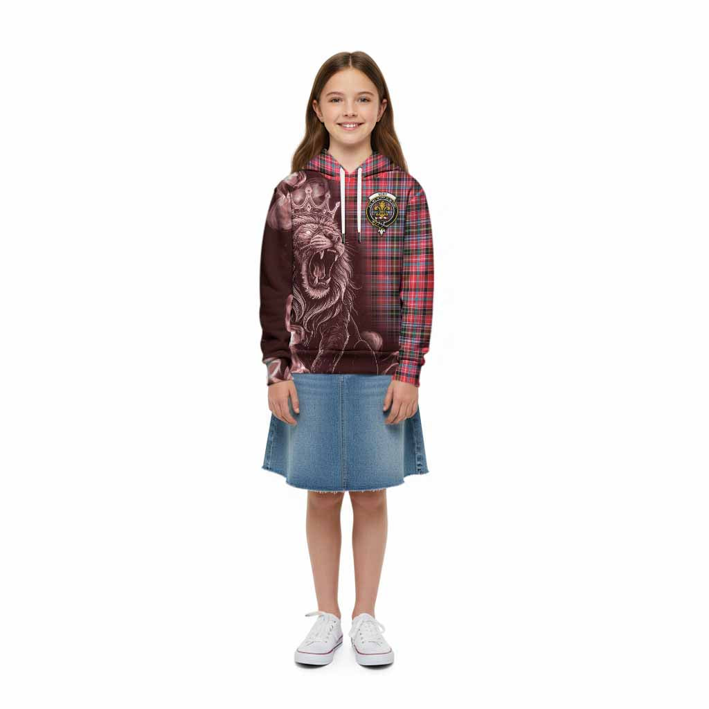 Udny Tartan Kid Hoodie Roaring Lion Heritage