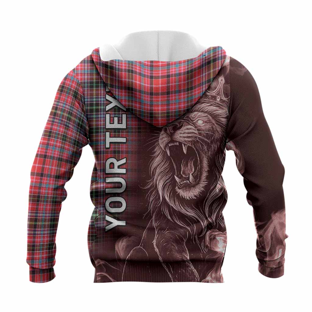 Udny Tartan Knitted Hoodie Roaring Lion Heritage