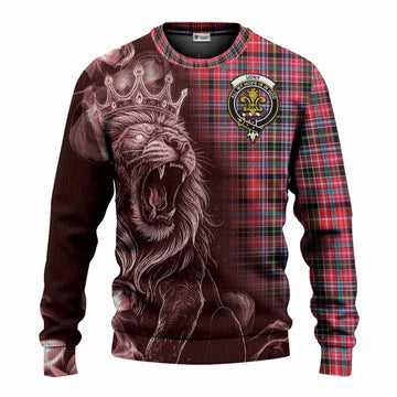 Udny Tartan Knitted Sweater Roaring Lion Heritage