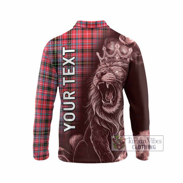 Udny Tartan Long Sleeve Polo Shirt Roaring Lion Heritage