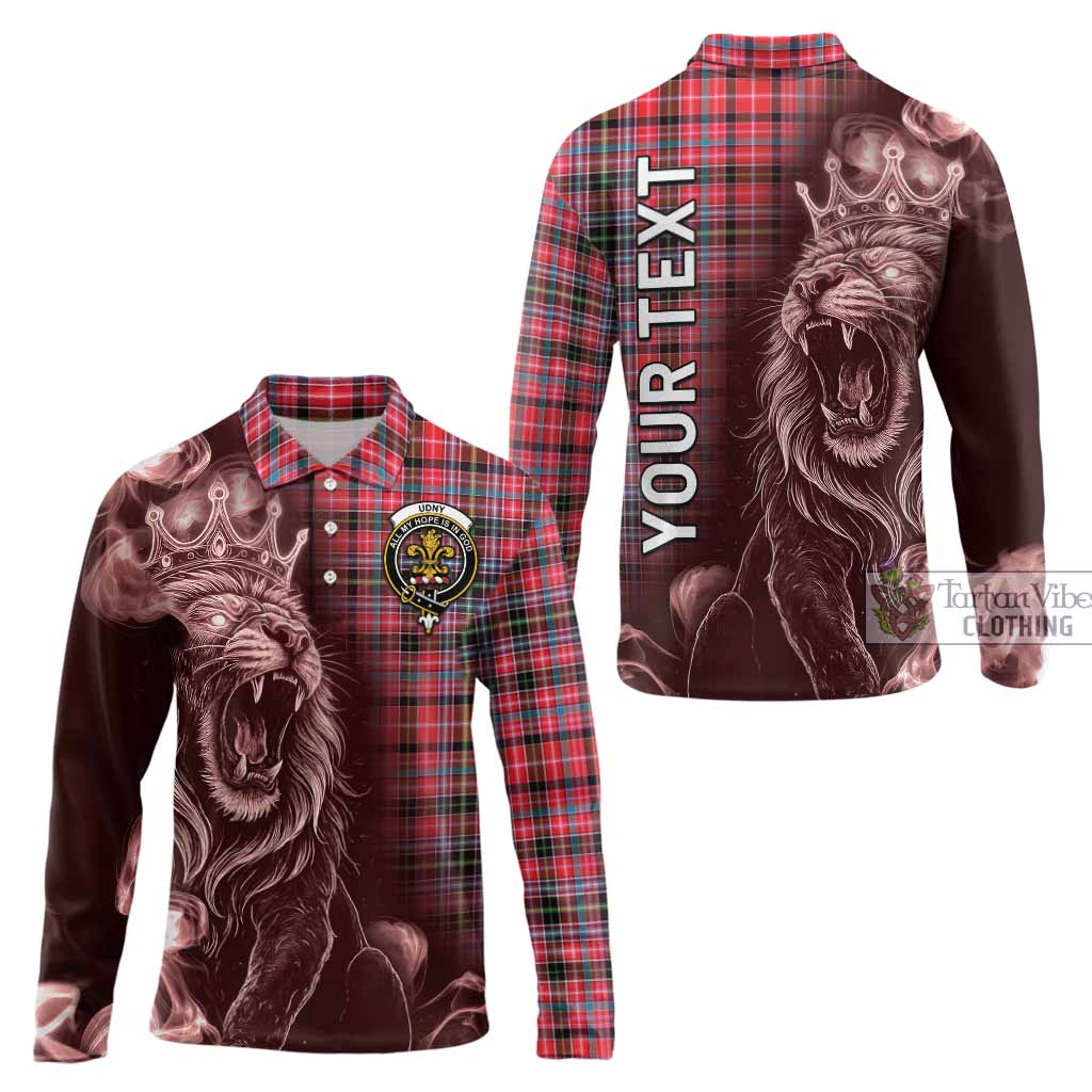 Udny Tartan Long Sleeve Polo Shirt Roaring Lion Heritage