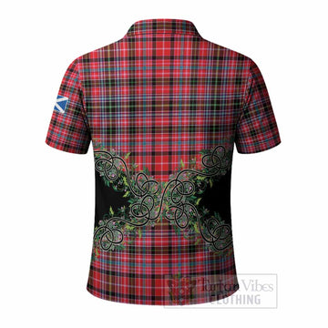 Udny Tartan Polo Shirt Thistle Scottish Spirit