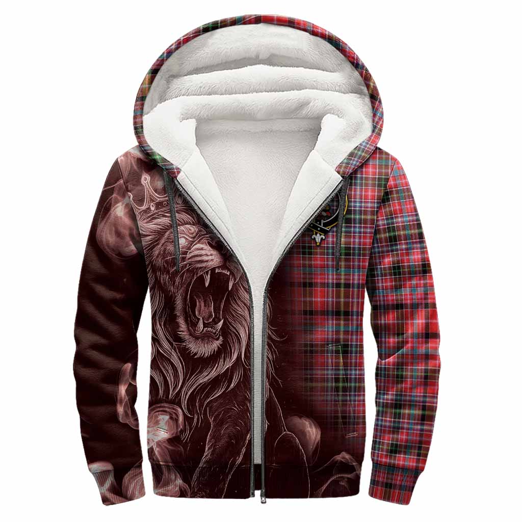 Udny Tartan Sherpa Hoodie Roaring Lion Heritage