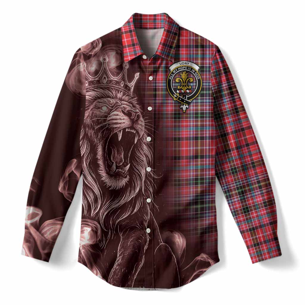 Udny Tartan Women Casual Shirt Roaring Lion Heritage