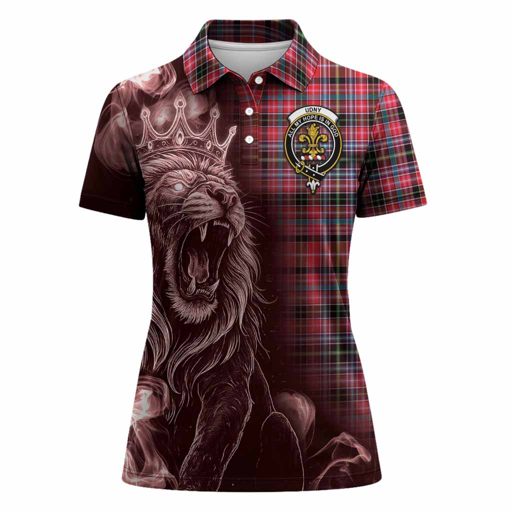 Udny Tartan Women Polo Shirt Roaring Lion Heritage
