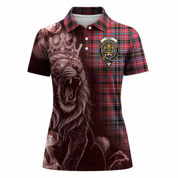 Udny Tartan Women Polo Shirt Roaring Lion Heritage