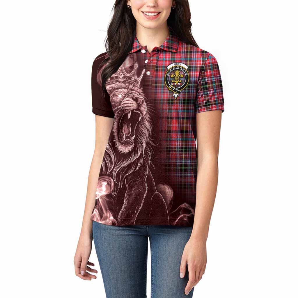 Udny Tartan Women Polo Shirt Roaring Lion Heritage