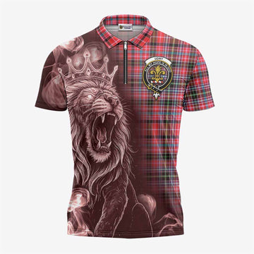 Udny Tartan Zipper Polo Shirt Roaring Lion Heritage