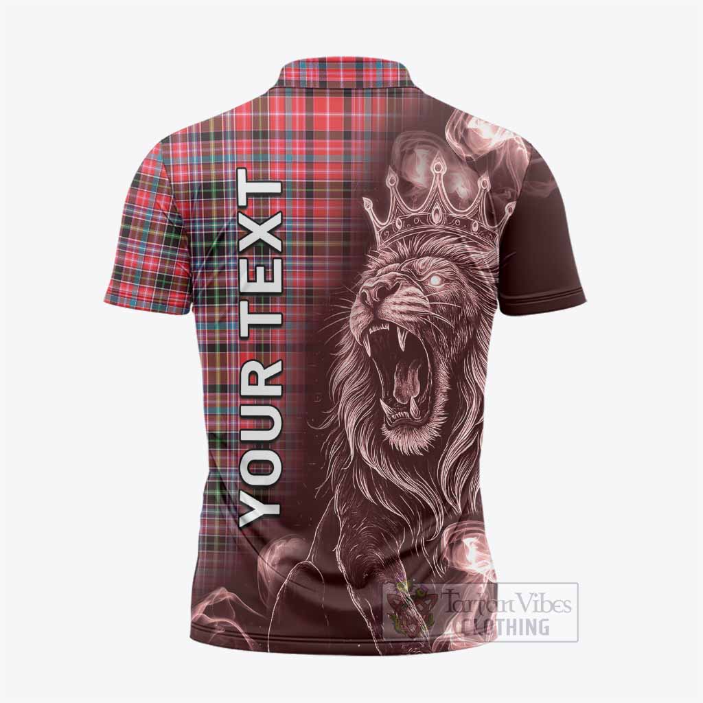 Udny Tartan Zipper Polo Shirt Roaring Lion Heritage