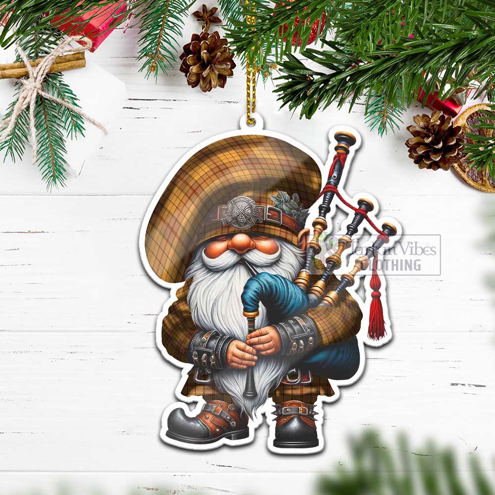 Ulster Tartan Bagpiper Gnome Christmas Ornament - Tartan Vibes Clothing