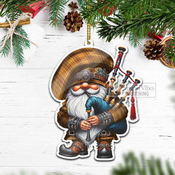 Ulster Tartan Bagpiper Gnome Christmas Ornament - Tartan Vibes Clothing