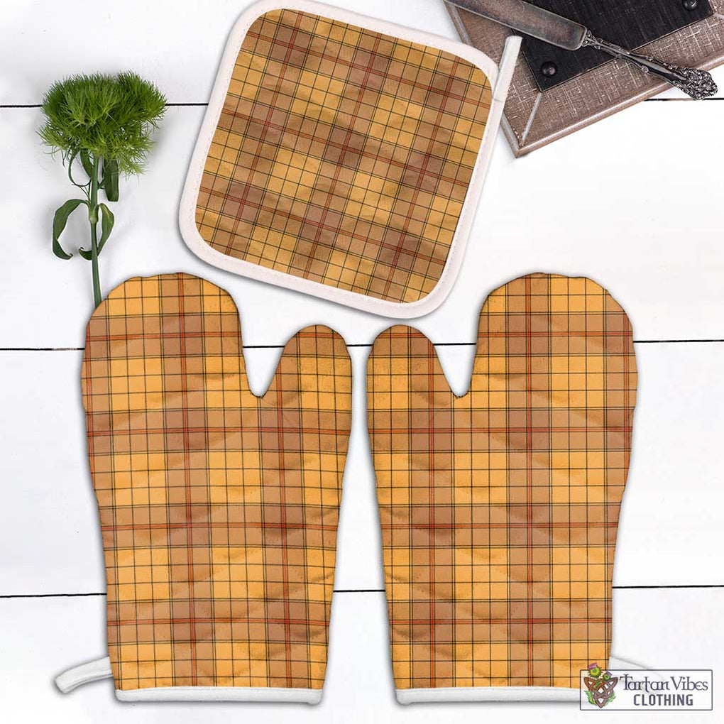Ulster Tartan Combo Oven Mitt & Pot-Holder Combo 2 Oven Mitt & 1 Pot-Holder Black - Tartan Vibes Clothing