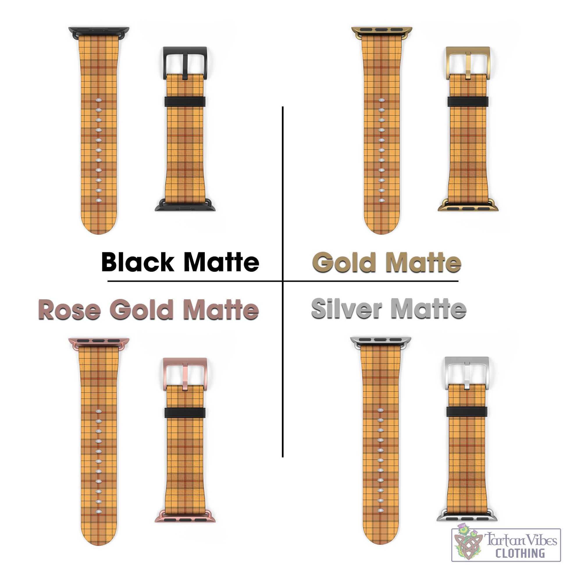 Ulster Tartan Watch Band 42 - 45 mm - Tartan Vibes Clothing