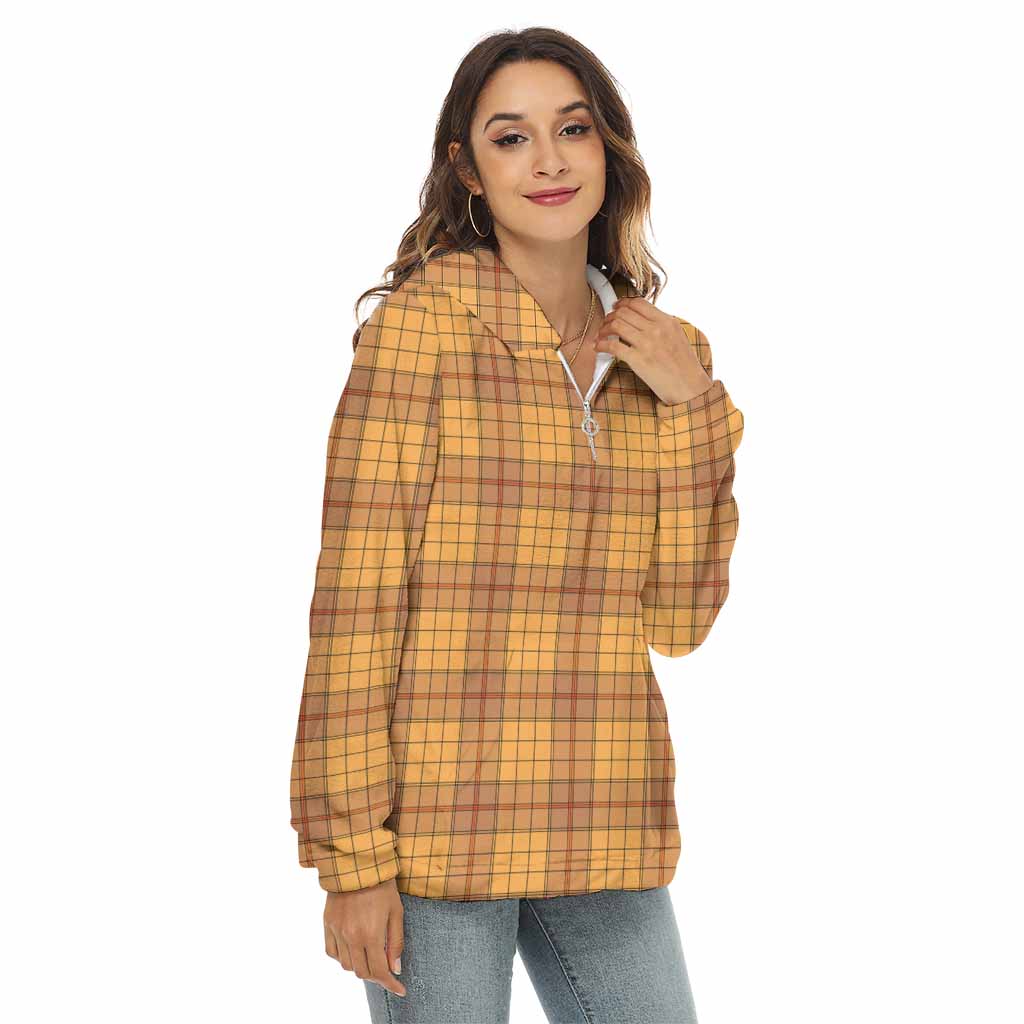 Ulster Tartan Women's Borg Fleece Hoodie with Half Zip Female - Tartan Vibes Clothing
