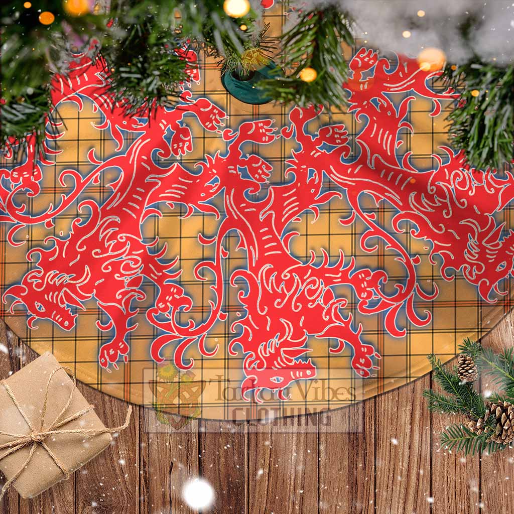 Ulster Tartan Christmas Tree Skirt Lion Rampant Style - Tartan Vibes Clothing