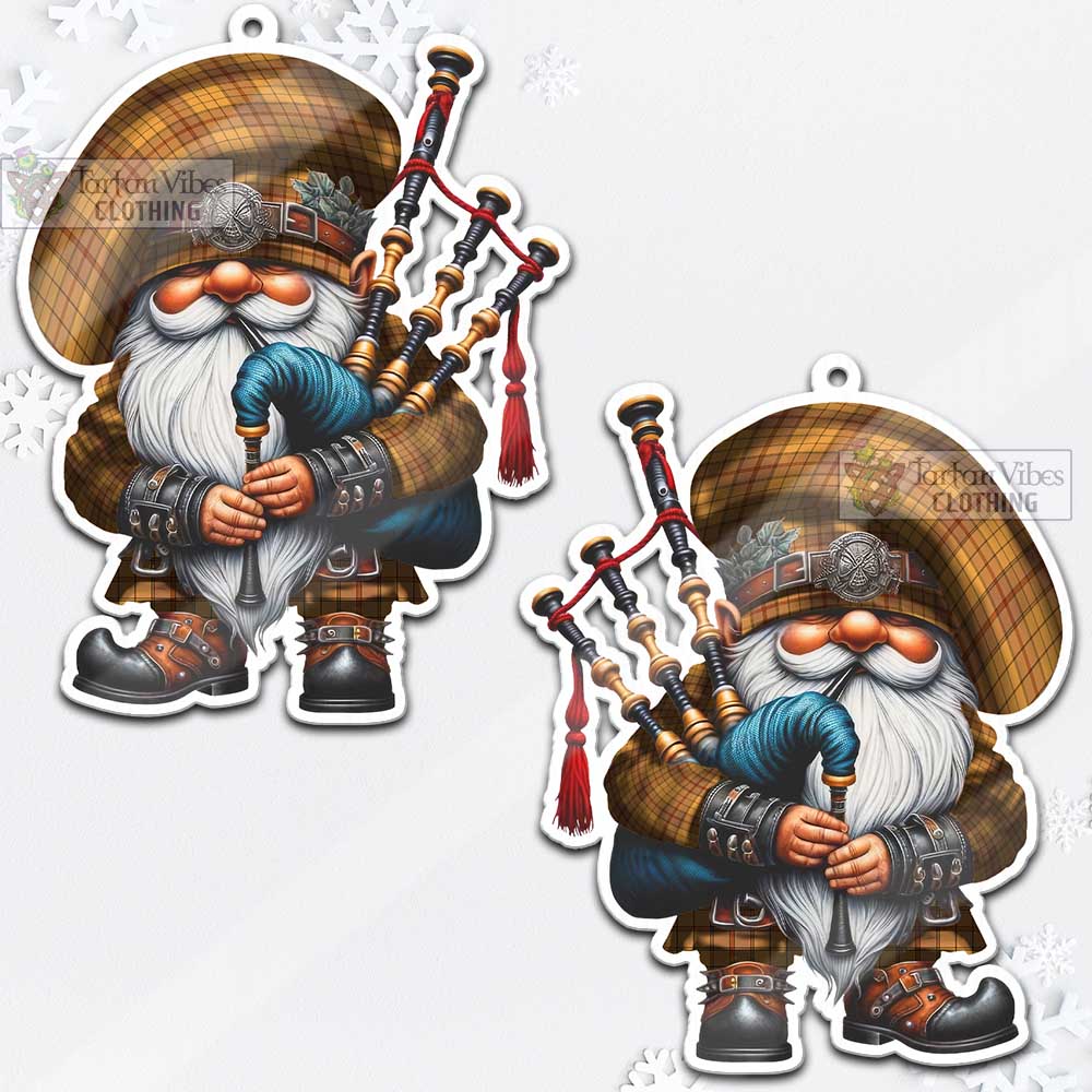 Ulster Tartan Bagpiper Gnome Christmas Ornament - Tartan Vibes Clothing