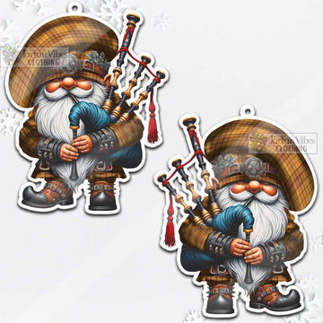 Ulster Tartan Bagpiper Gnome Christmas Ornament - Tartan Vibes Clothing