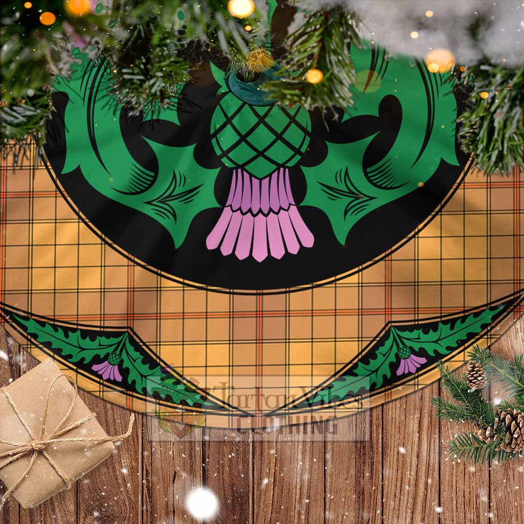 Ulster Tartan Christmas Tree Skirt Scottish Thistle Style - Tartan Vibes Clothing