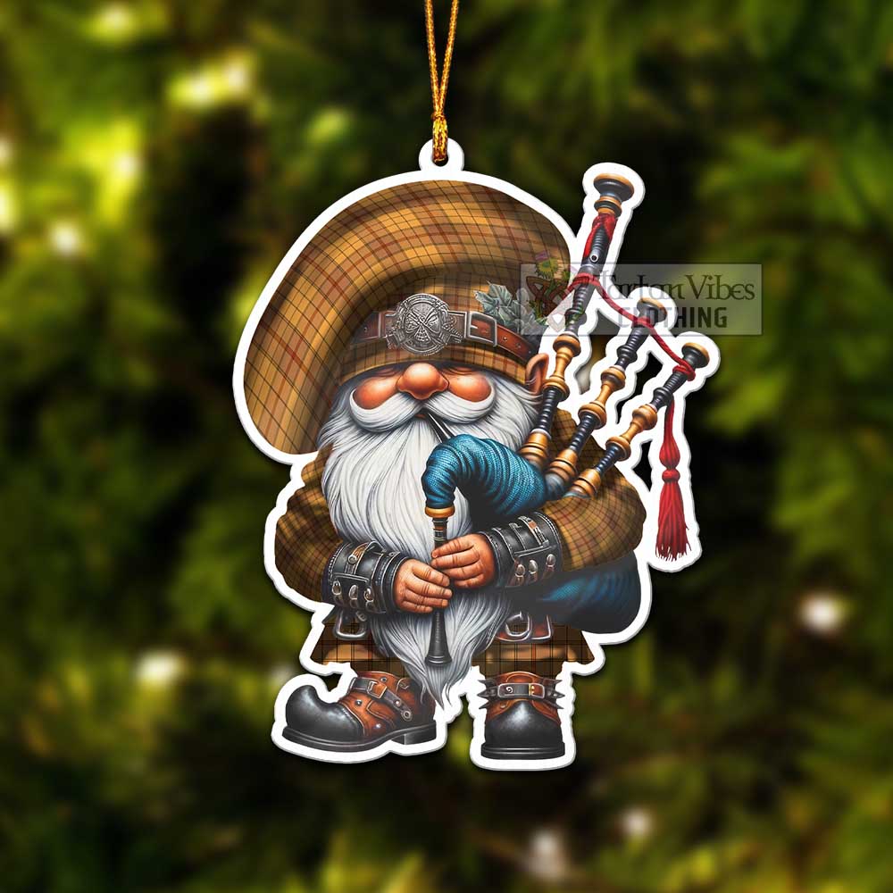 Ulster Tartan Bagpiper Gnome Christmas Ornament - Tartan Vibes Clothing