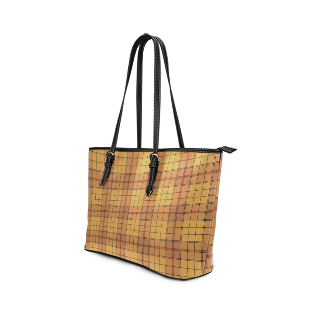 Ulster Tartan Leather Tote Bag - Tartan Vibes Clothing