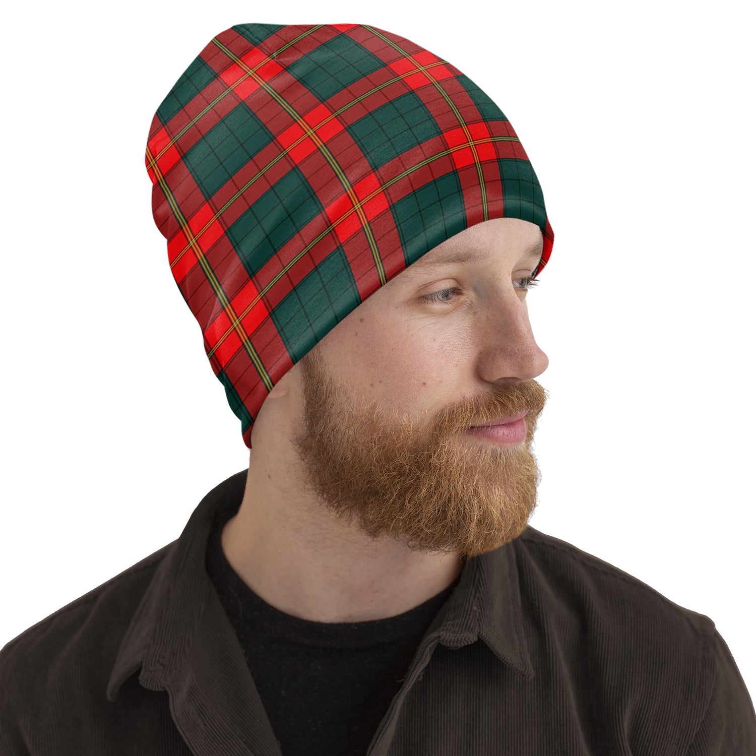 Tartan Vibes Clothing Ulster Red Tartan Beanies Hat
