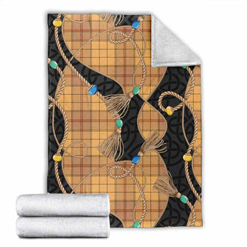 Ulster Scottish Tartan Twisted Ropes Stylized Blanket X-Large 59 x 79 inches 150 x 200 cm - Tartan Vibes Clothing