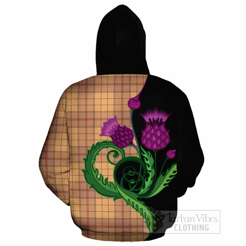 Ulster Tartan Cotton Hoodie Traditional Scottish Thistle