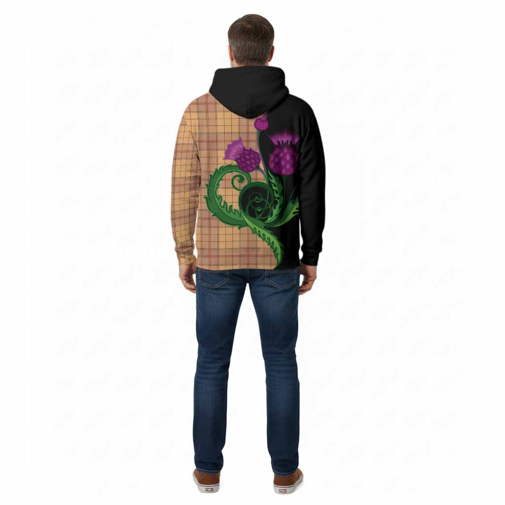 Ulster Tartan Cotton Hoodie Traditional Scottish Thistle