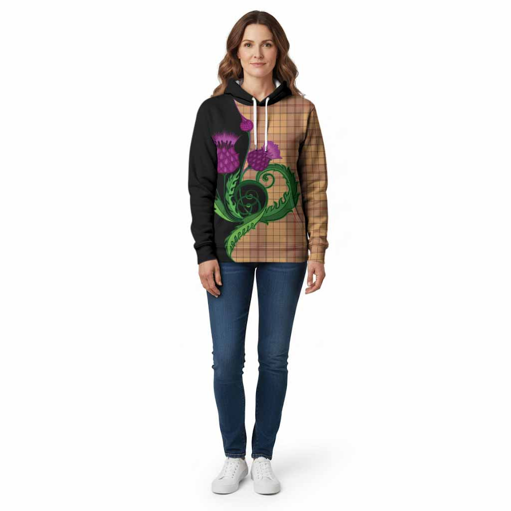 Ulster Tartan Cotton Hoodie Traditional Scottish Thistle