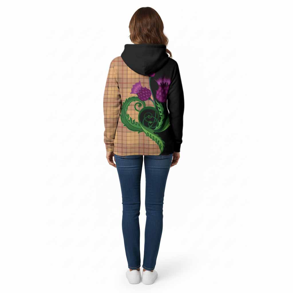 Ulster Tartan Cotton Hoodie Traditional Scottish Thistle