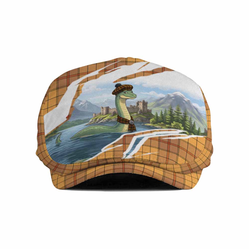 Ulster Tartan Loch Ness Monster Scottish Heritage Art Flat Cap, Jeff Cap