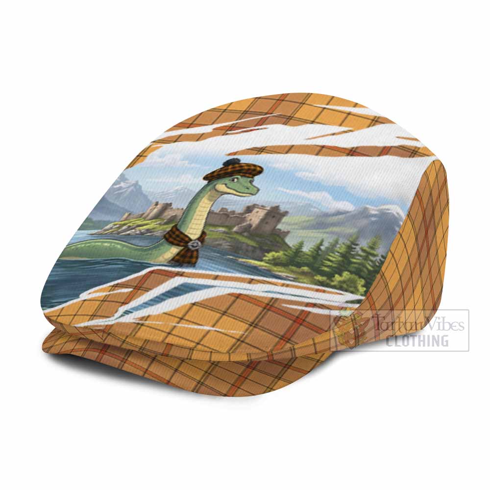 Ulster Tartan Loch Ness Monster Scottish Heritage Art Flat Cap, Jeff Cap