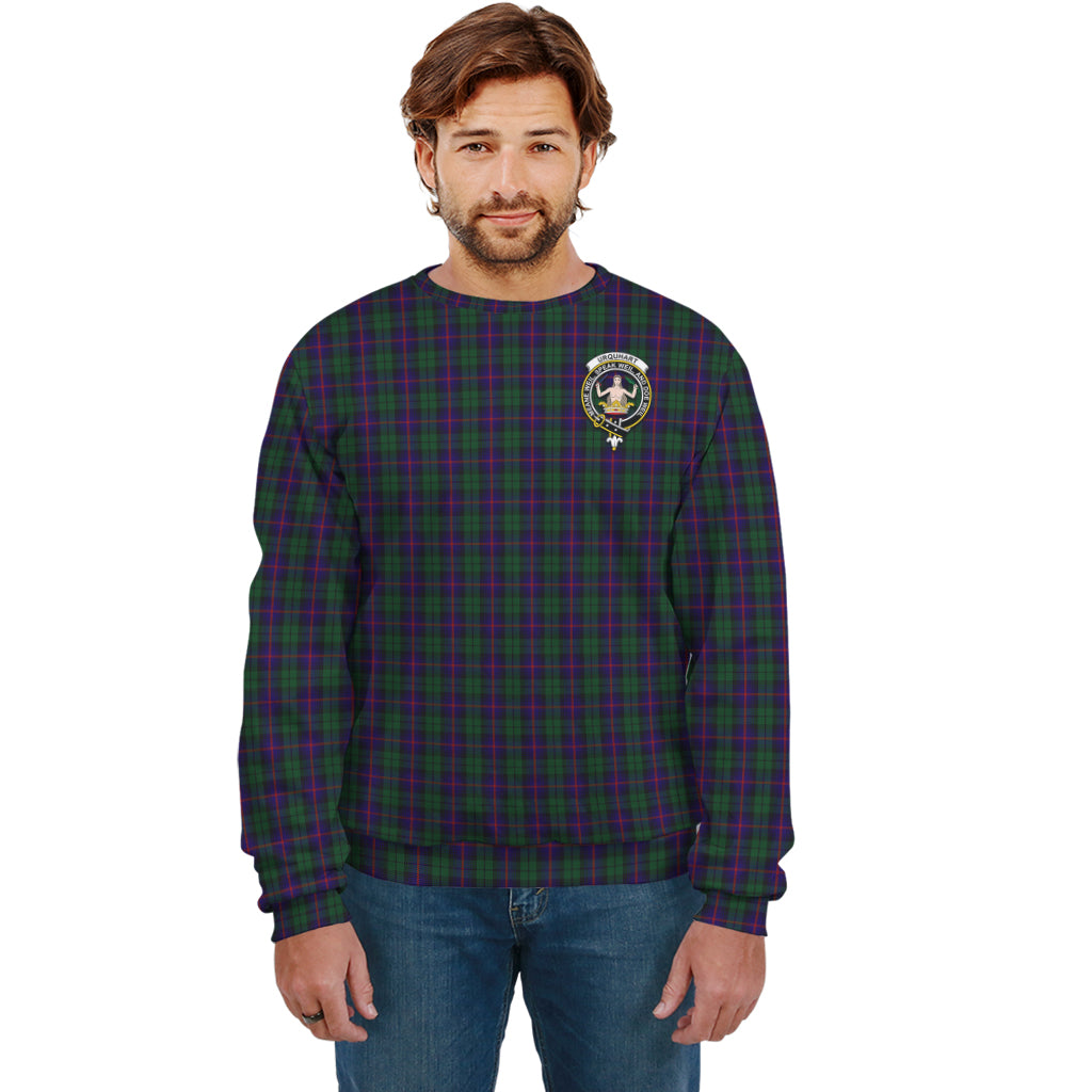 urquhart-tartan-sweatshirt-with-family-crest