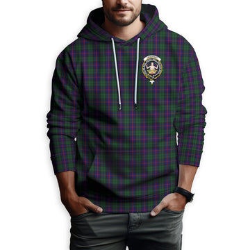 Urquhart Tartan Hoodie with Family Crest